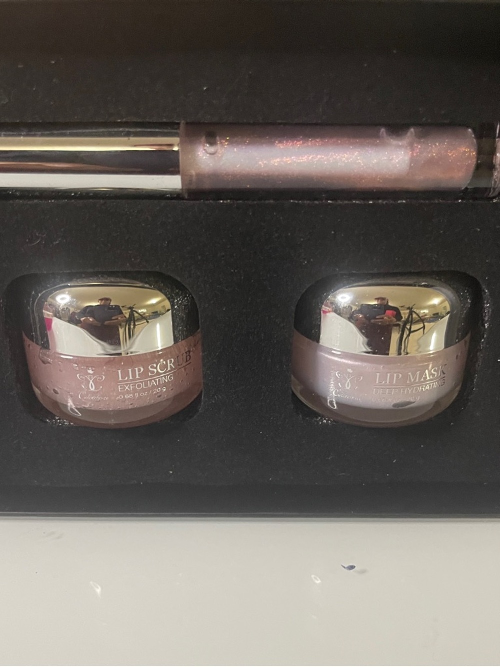 Juicy Couture Shimmery Mauve Pink Lip Scrub & Mask Duo